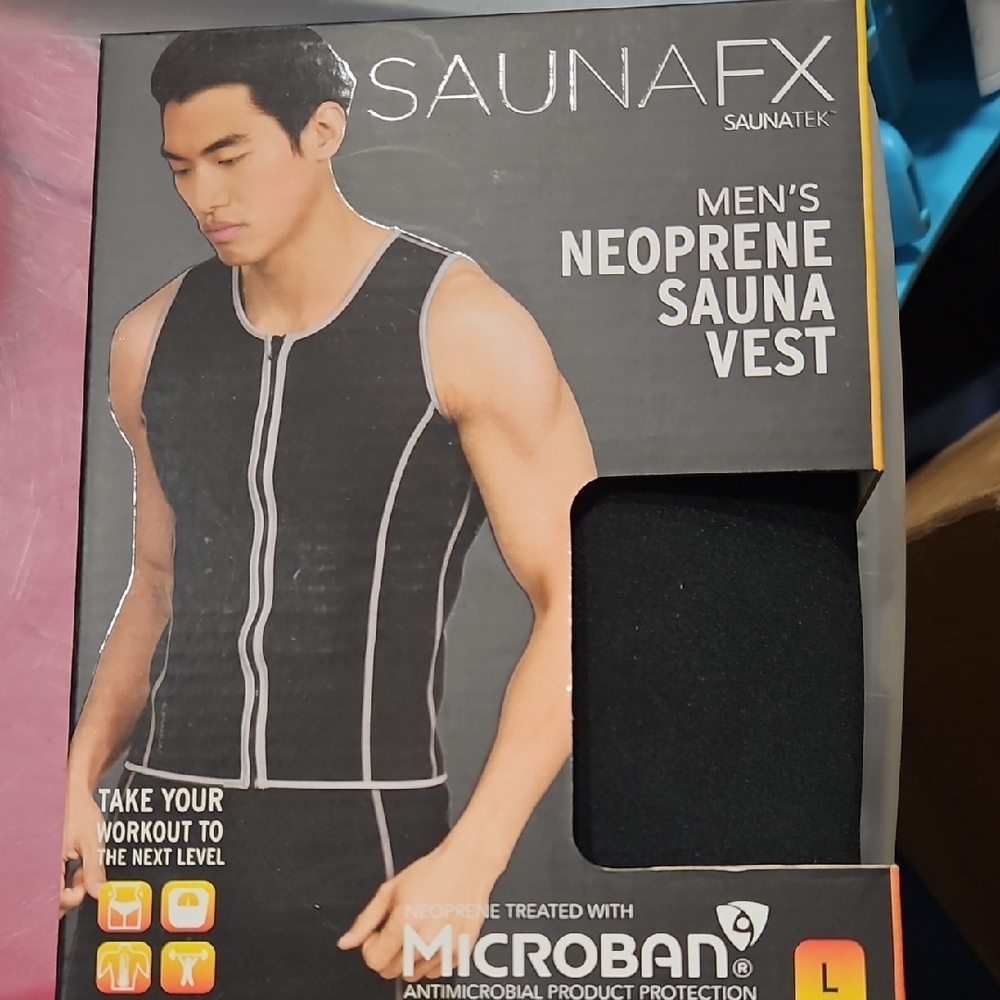 Men's Neoprene Sauna Vest - Black